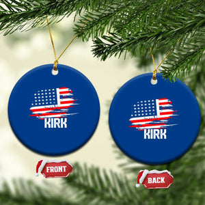 American Flag Kirk Ceramic Ornament Distressed Patriotic Team Charlie Tribute TS02 1pc Blue Print Your Wear