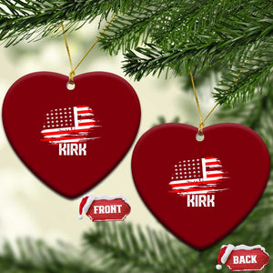 American Flag Kirk Ceramic Ornament Distressed Patriotic Team Charlie Tribute TS02 Print Your Wear