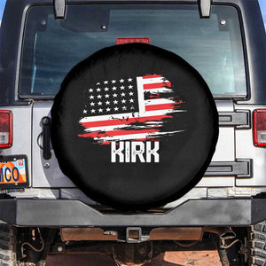 American Flag Kirk Spare Tire Cover Distressed Patriotic Team Charlie Tribute TS02 No hole Black Print Your Wear