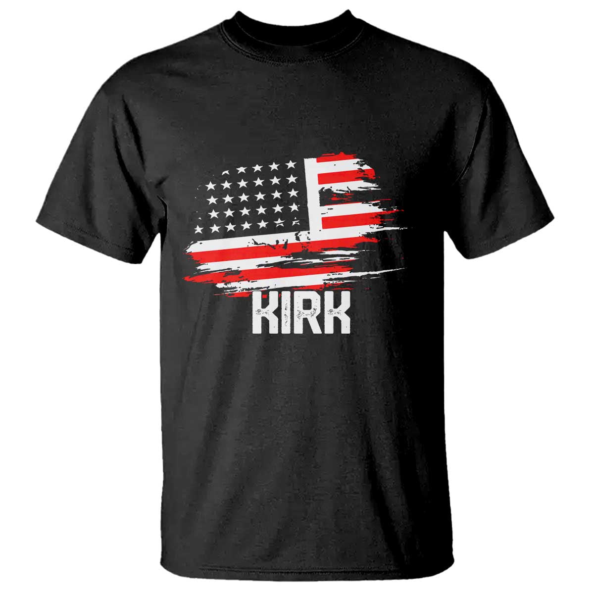 American Flag Kirk T Shirt Distressed Patriotic Team Charlie Tribute TS02 Black Print Your Wear