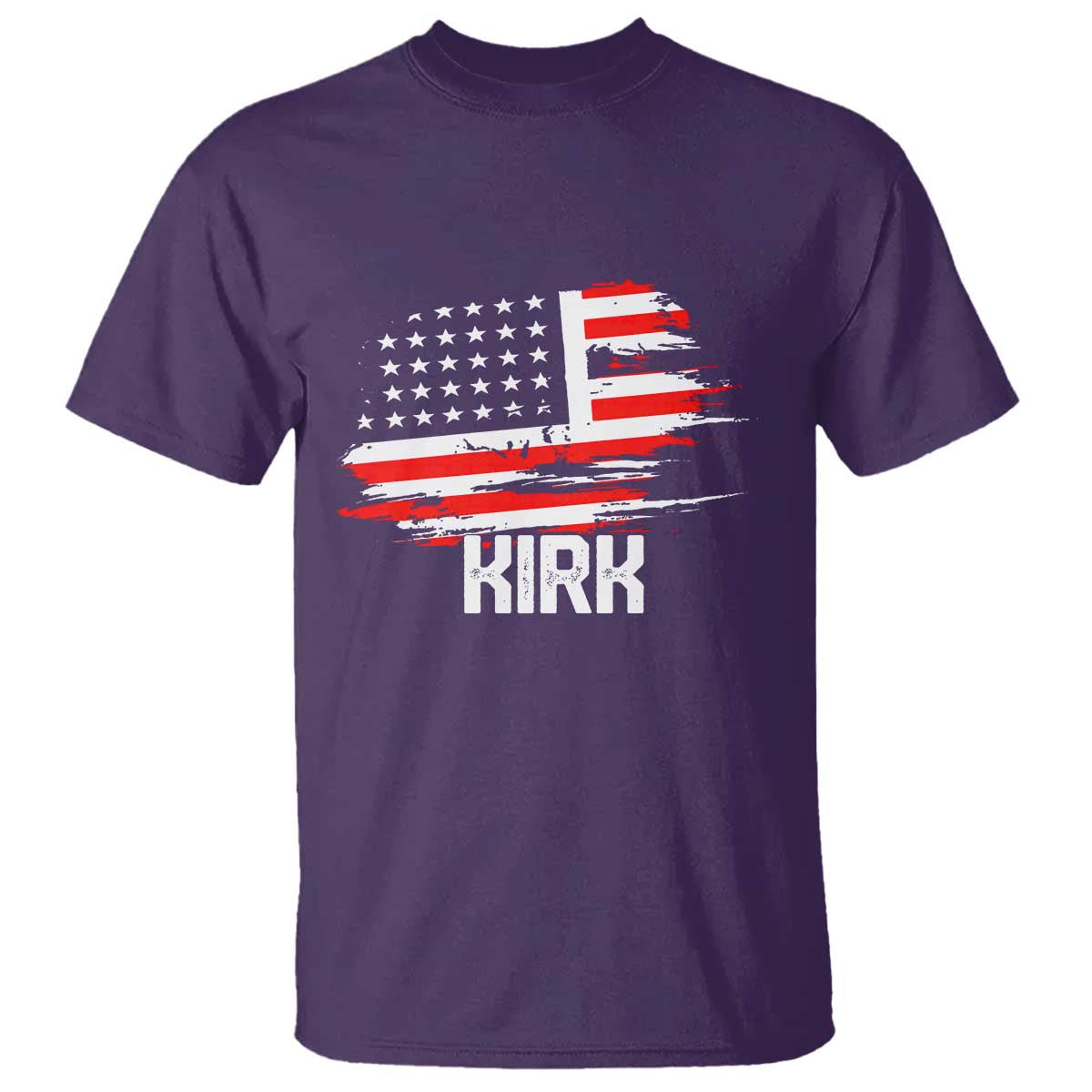 American Flag Kirk T Shirt Distressed Patriotic Team Charlie Tribute TS02 Purple Print Your Wear