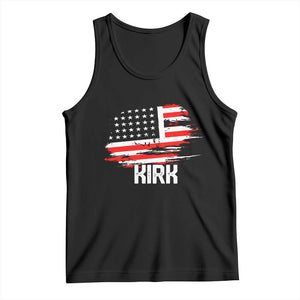 American Flag Kirk Tank Top Distressed Patriotic Team Charlie Tribute TS02 Black Print Your Wear
