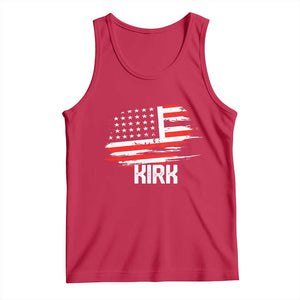 American Flag Kirk Tank Top Distressed Patriotic Team Charlie Tribute TS02 Red Print Your Wear