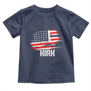 American Flag Kirk Toddler T Shirt Distressed Patriotic Team Charlie Tribute TS02 Navy Print Your Wear