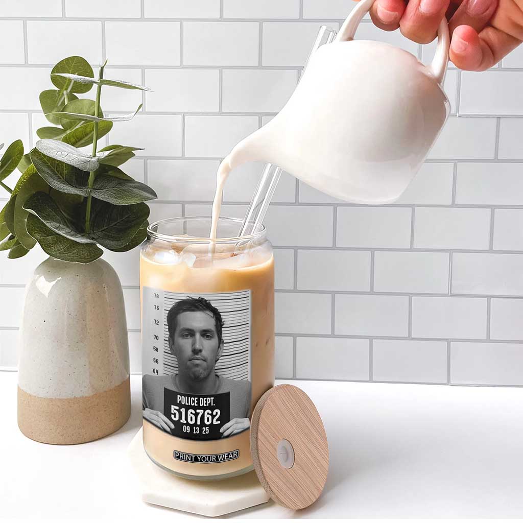 Tyler Robinson Mugshot Glass Can Justice For Charlie Kirk TS02 Print Your Wear