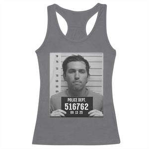 Tyler Robinson Mugshot Racerback Tank Top Justice For Charlie Kirk TS02 Charcoal Print Your Wear