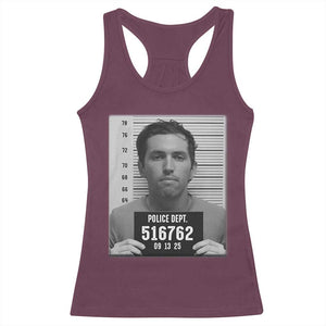 Tyler Robinson Mugshot Racerback Tank Top Justice For Charlie Kirk TS02 Maroon Print Your Wear