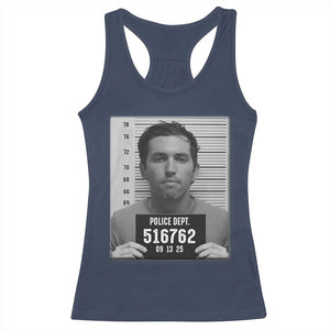 Tyler Robinson Mugshot Racerback Tank Top Justice For Charlie Kirk TS02 Navy Print Your Wear