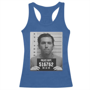 Tyler Robinson Mugshot Racerback Tank Top Justice For Charlie Kirk TS02 Royal Blue Print Your Wear