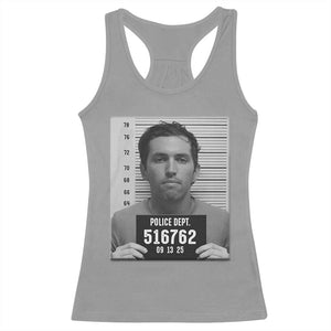 Tyler Robinson Mugshot Racerback Tank Top Justice For Charlie Kirk TS02 Sport Gray Print Your Wear