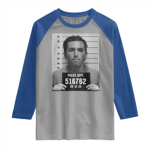Tyler Robinson Mugshot Raglan Shirt Justice For Charlie Kirk TS02 Sport Gray Royal Print Your Wear