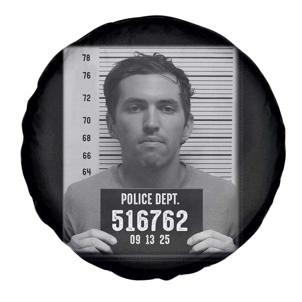 Tyler Robinson Mugshot Spare Tire Cover Justice For Charlie Kirk TS02 Print Your Wear