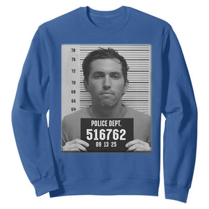 Tyler Robinson Mugshot Sweatshirt Justice For Charlie Kirk TS02 Royal Blue Print Your Wear
