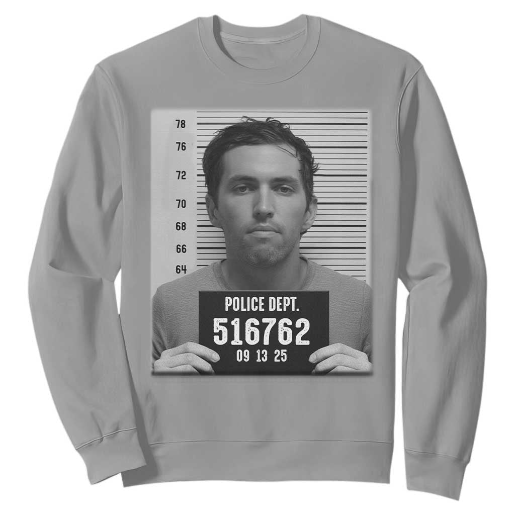 Tyler Robinson Mugshot Sweatshirt Justice For Charlie Kirk TS02 Sport Gray Print Your Wear