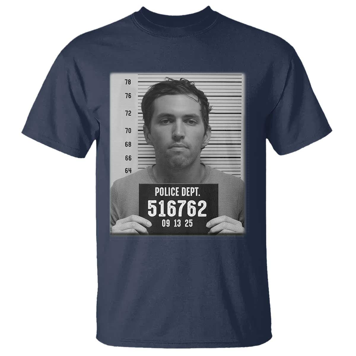Tyler Robinson Mugshot T Shirt Justice For Charlie Kirk TS02 Navy Print Your Wear