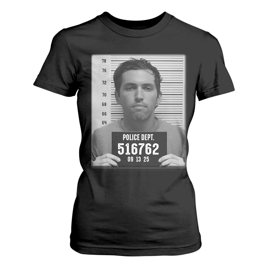 Tyler Robinson Mugshot T Shirt For Women Justice For Charlie Kirk TS02 Black Print Your Wear