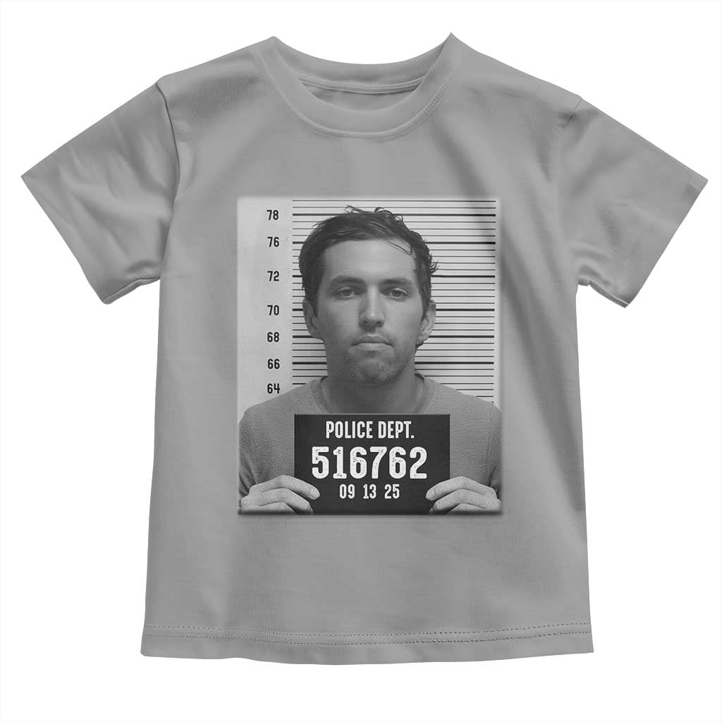 Tyler Robinson Mugshot Toddler T Shirt Justice For Charlie Kirk TS02 Sport Gray Print Your Wear