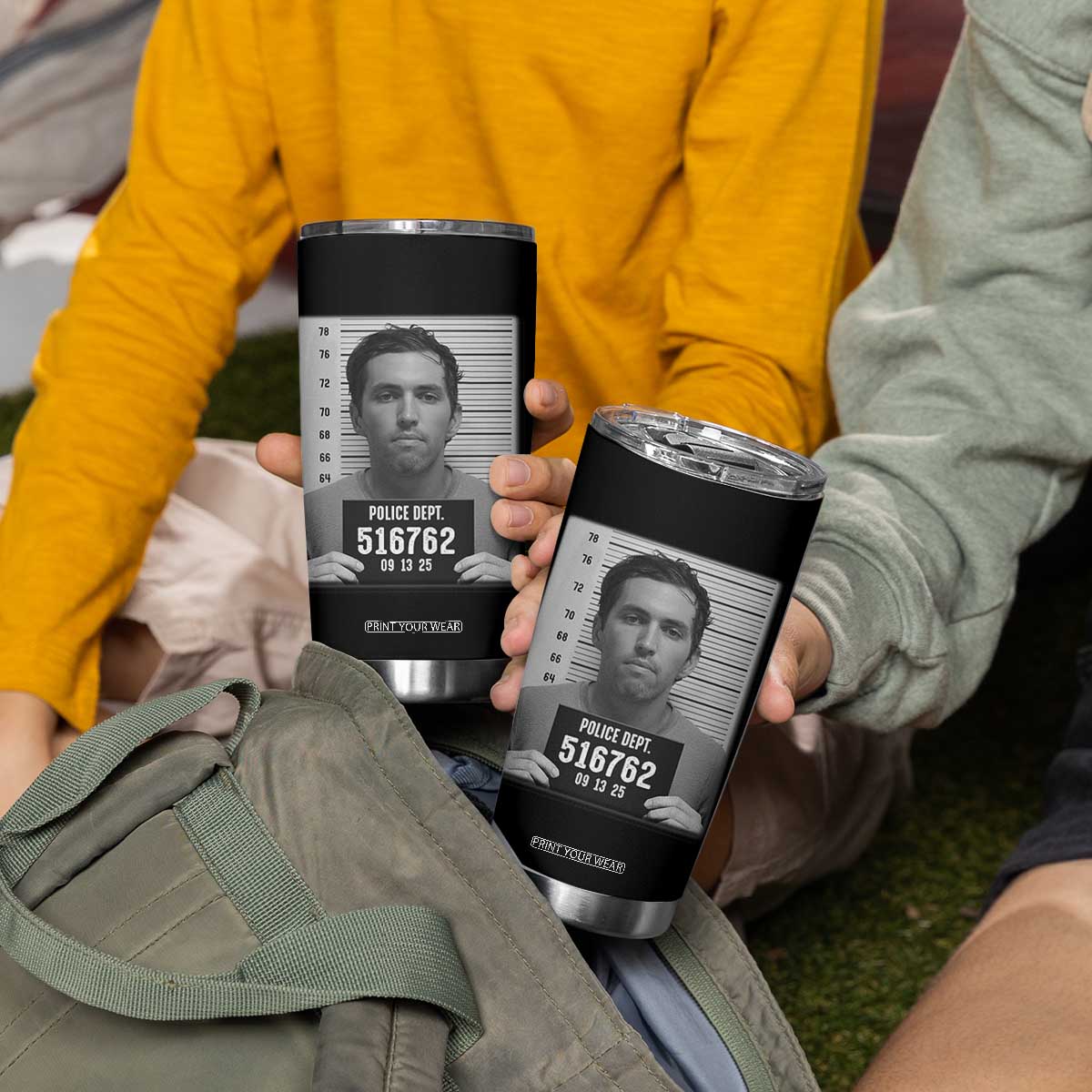 Tyler Robinson Mugshot Tumbler Cup Justice For Charlie Kirk TS02 Print Your Wear