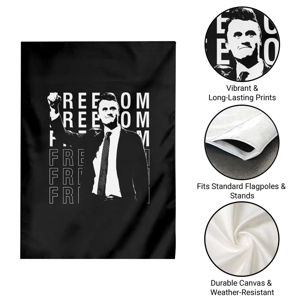 Freedom Charlie Kirk Tribute Garden Flag A True Patriot Leagacy Memorial TS02 Print Your Wear