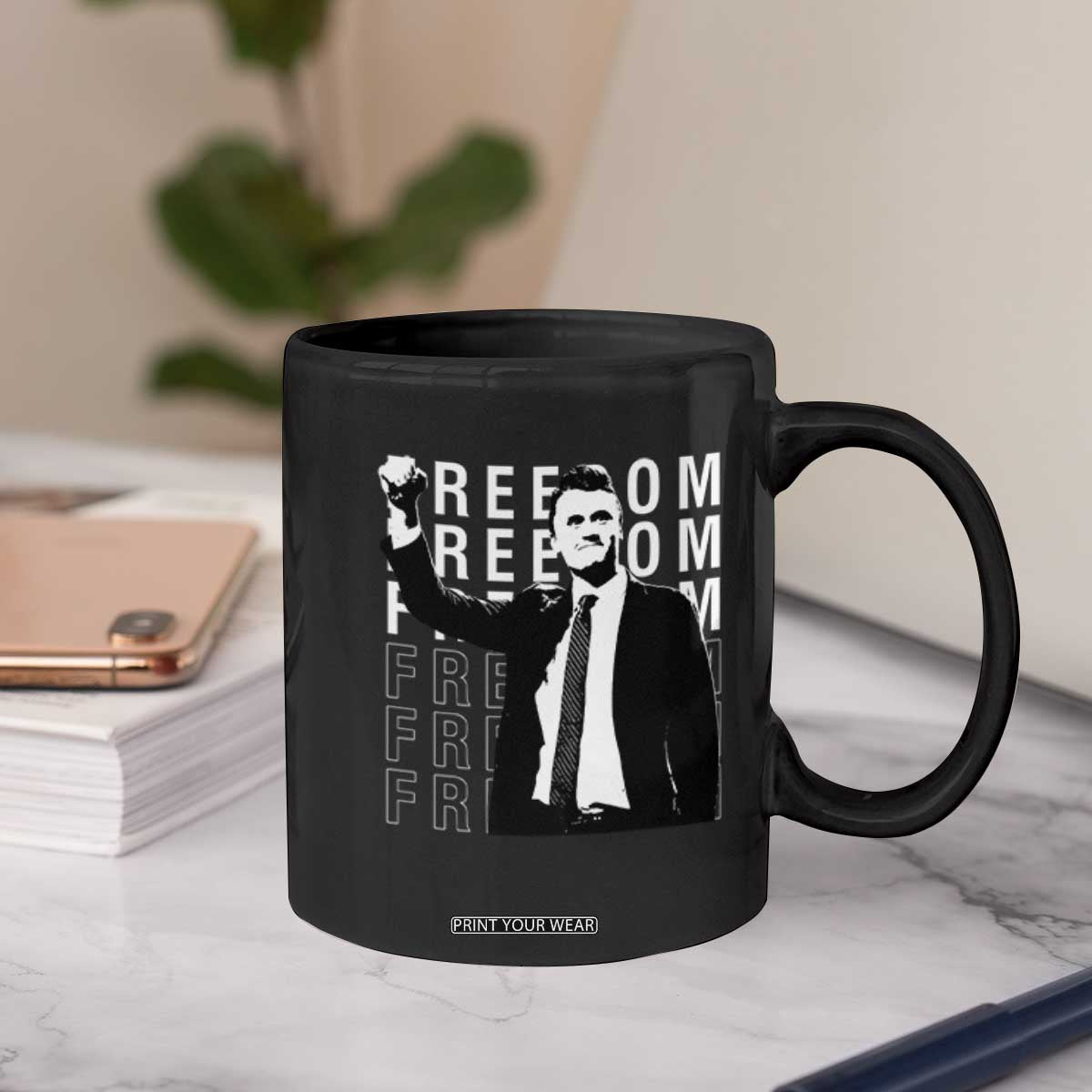 Freedom Charlie Kirk Tribute Coffee Mug A True Patriot Leagacy Memorial TS02 Print Your Wear