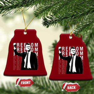 Freedom Charlie Kirk Tribute Ceramic Ornament A True Patriot Leagacy Memorial TS02 Print Your Wear