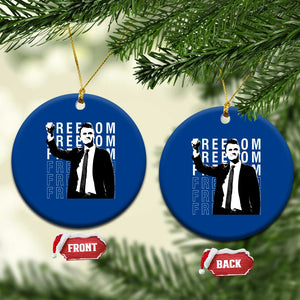 Freedom Charlie Kirk Tribute Ceramic Ornament A True Patriot Leagacy Memorial TS02 1pc Blue Print Your Wear