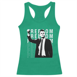 Freedom Charlie Kirk Tribute Racerback Tank Top A True Patriot Leagacy Memorial TS02 Irish Green Print Your Wear