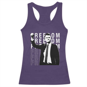 Freedom Charlie Kirk Tribute Racerback Tank Top A True Patriot Leagacy Memorial TS02 Purple Print Your Wear