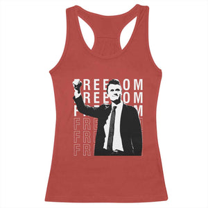 Freedom Charlie Kirk Tribute Racerback Tank Top A True Patriot Leagacy Memorial TS02 Red Print Your Wear