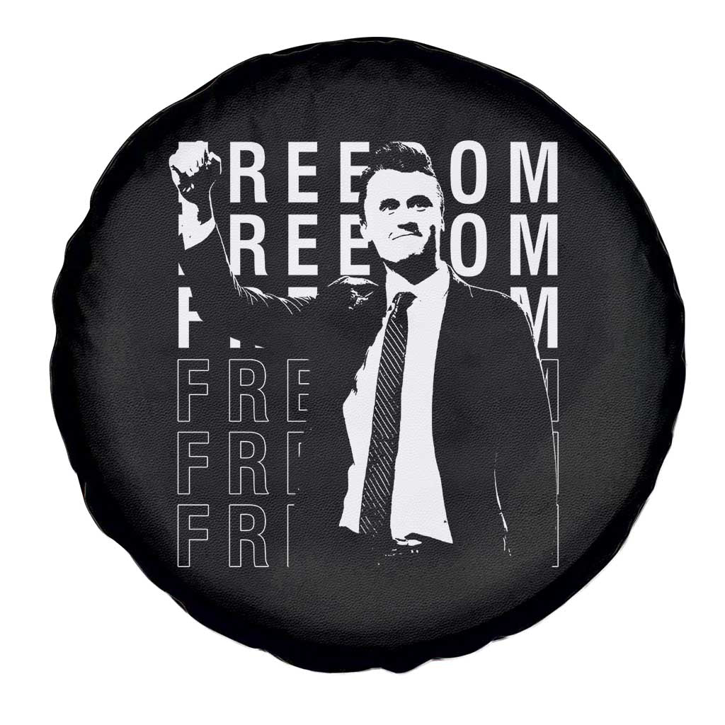 Freedom Charlie Kirk Tribute Spare Tire Cover A True Patriot Leagacy Memorial TS02 Print Your Wear