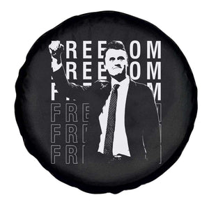Freedom Charlie Kirk Tribute Spare Tire Cover A True Patriot Leagacy Memorial TS02 Print Your Wear