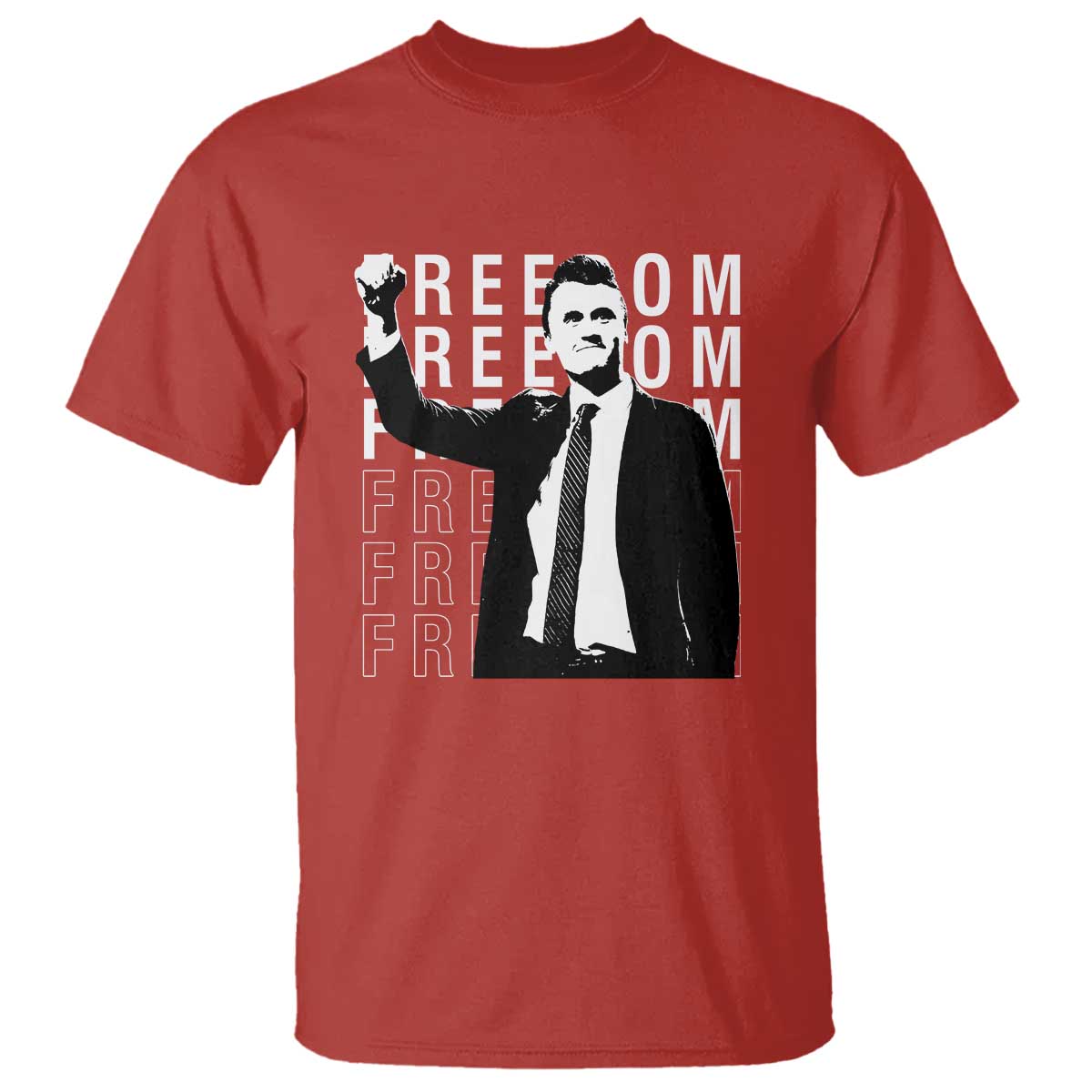 Freedom Charlie Kirk Tribute T Shirt A True Patriot Leagacy Memorial TS02 Red Print Your Wear