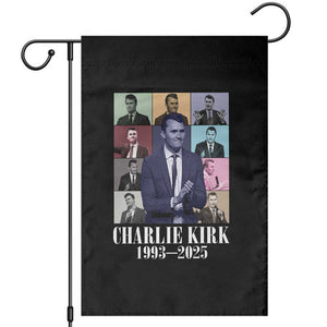 Legacy of Charlie Kirk Garden Flag 1993 2025 Memorial Pop Art Tribute Graphic TS02 Black Print Your Wear