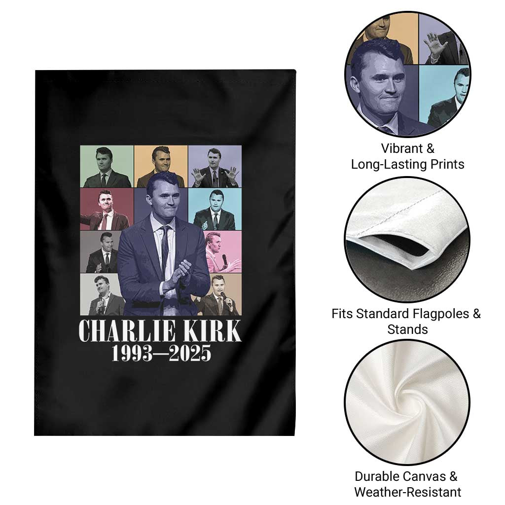 Legacy of Charlie Kirk Garden Flag 1993 2025 Memorial Pop Art Tribute Graphic TS02 Print Your Wear