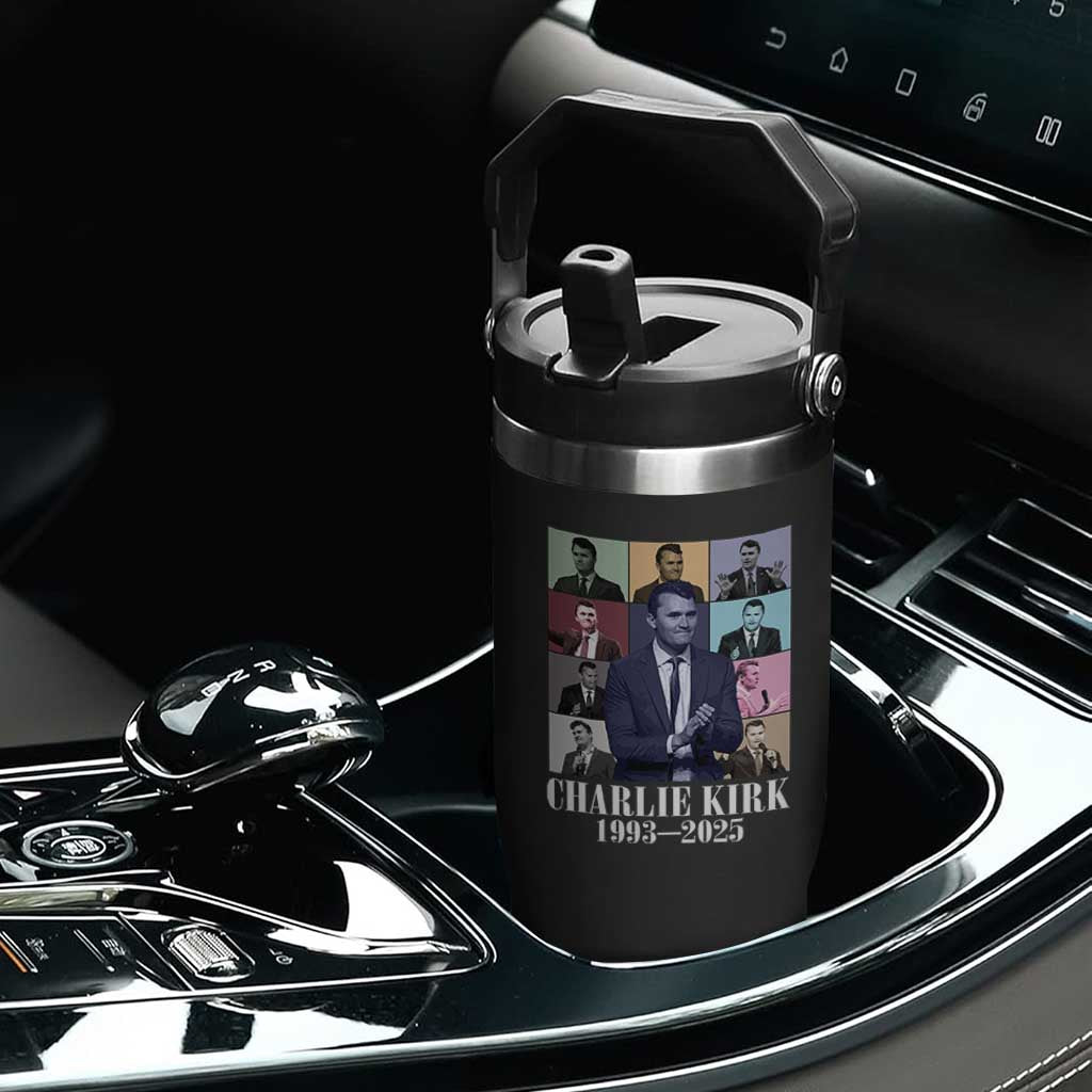 Legacy of Charlie Kirk Flip Straw Tumbler 1993 2025 Memorial Pop Art Tribute Graphic TS02 Print Your Wear