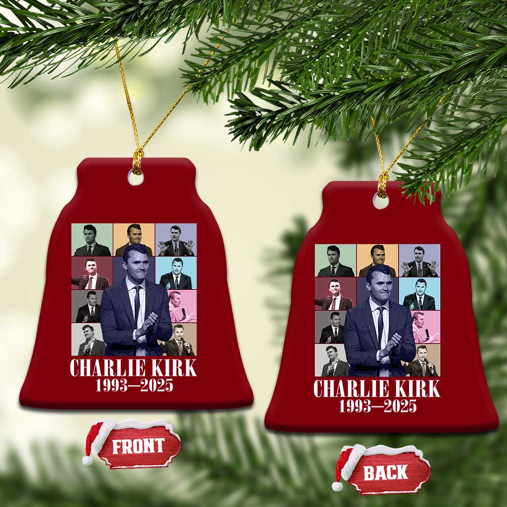 Legacy of Charlie Kirk Ceramic Ornament 1993 2025 Memorial Pop Art Tribute Graphic TS02 Print Your Wear