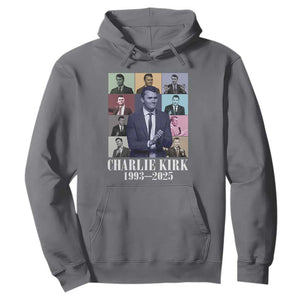 Legacy of Charlie Kirk Hoodie 1993 2025 Memorial Pop Art Tribute Graphic TS02 Charcoal Print Your Wear