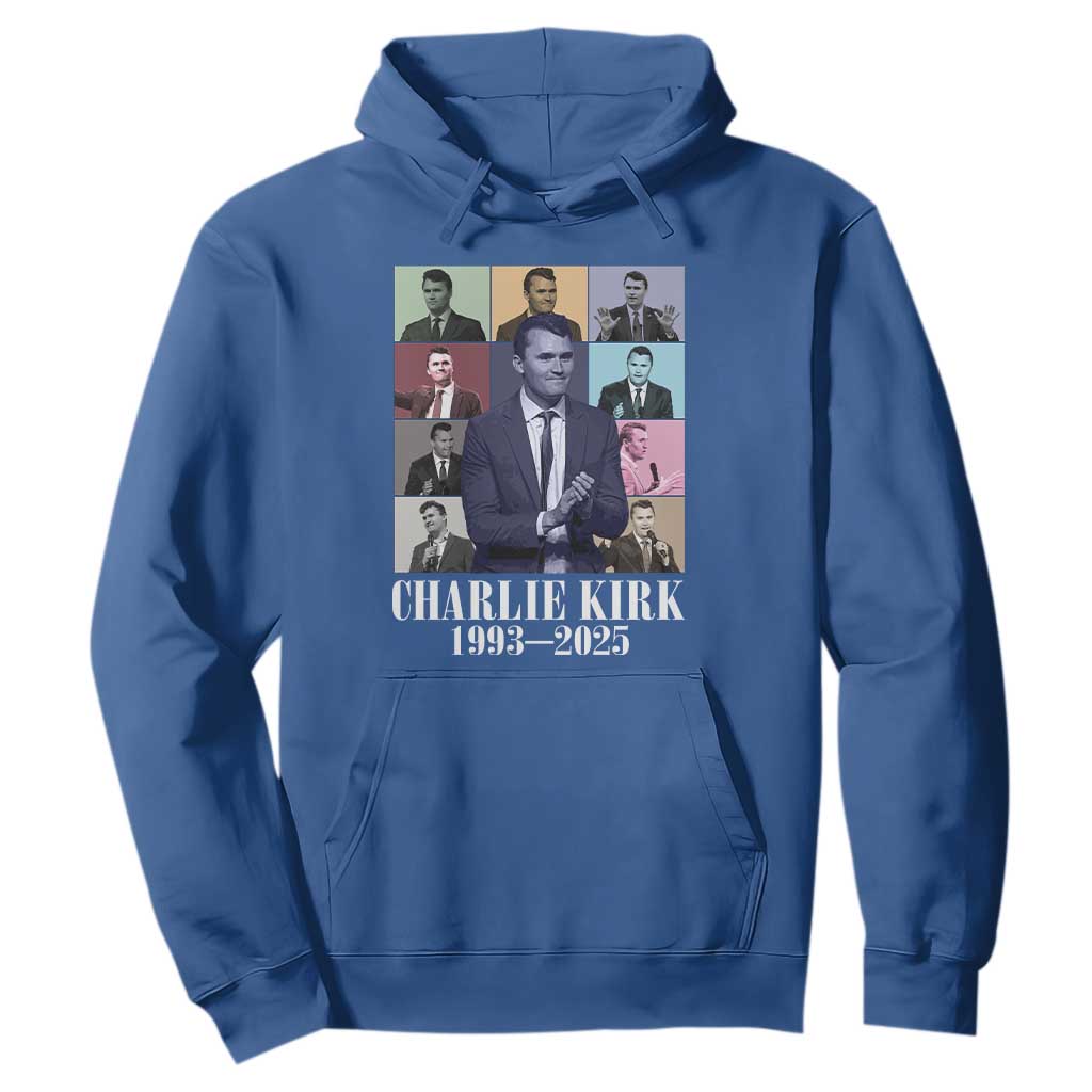 Legacy of Charlie Kirk Hoodie 1993 2025 Memorial Pop Art Tribute Graphic TS02 Royal Blue Print Your Wear