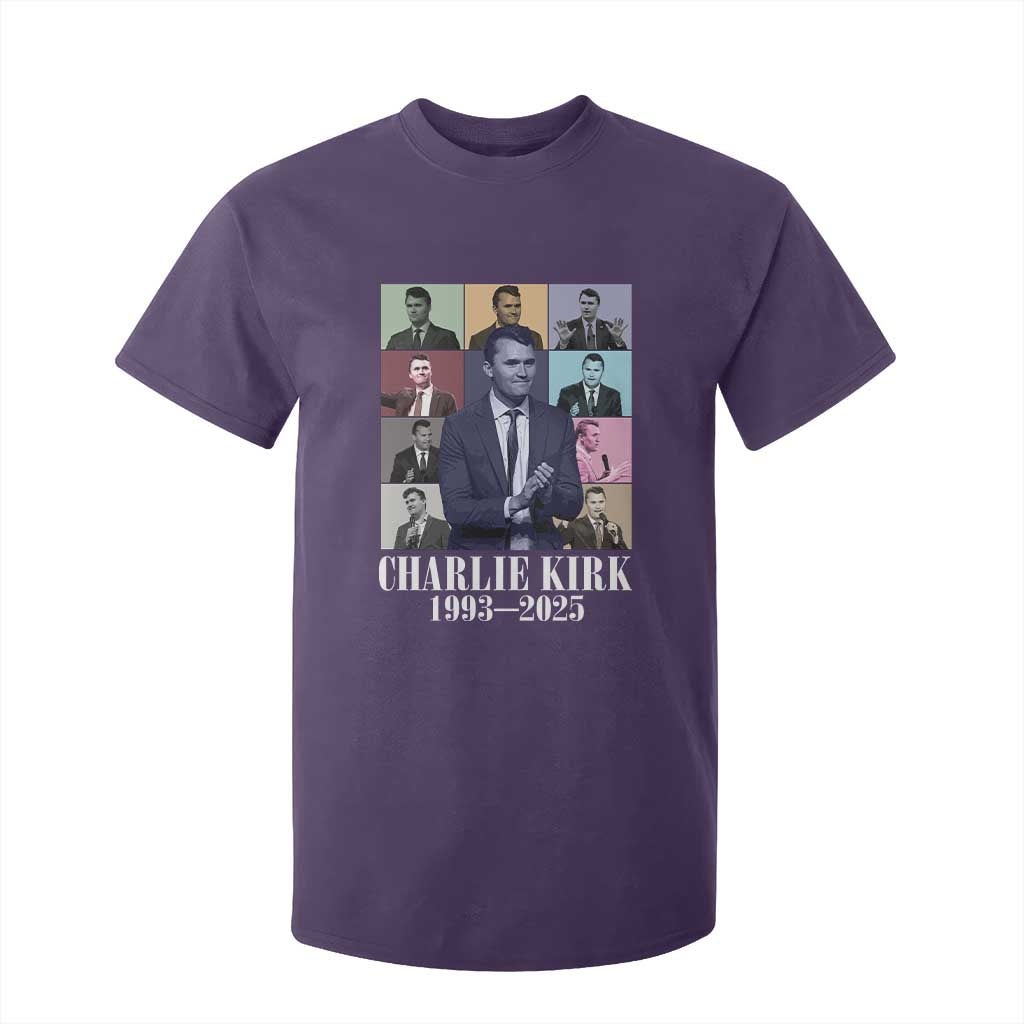 Legacy of Charlie Kirk T Shirt For Kid 1993 2025 Memorial Pop Art Tribute Graphic TS02 Purple Print Your Wear