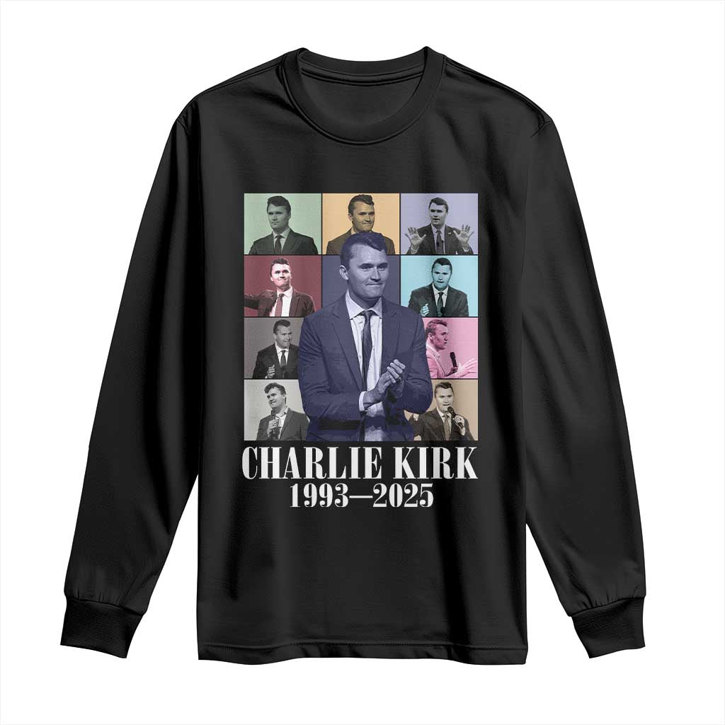 Legacy of Charlie Kirk Long Sleeve Shirt 1993 2025 Memorial Pop Art Tribute Graphic TS02 Black Print Your Wear