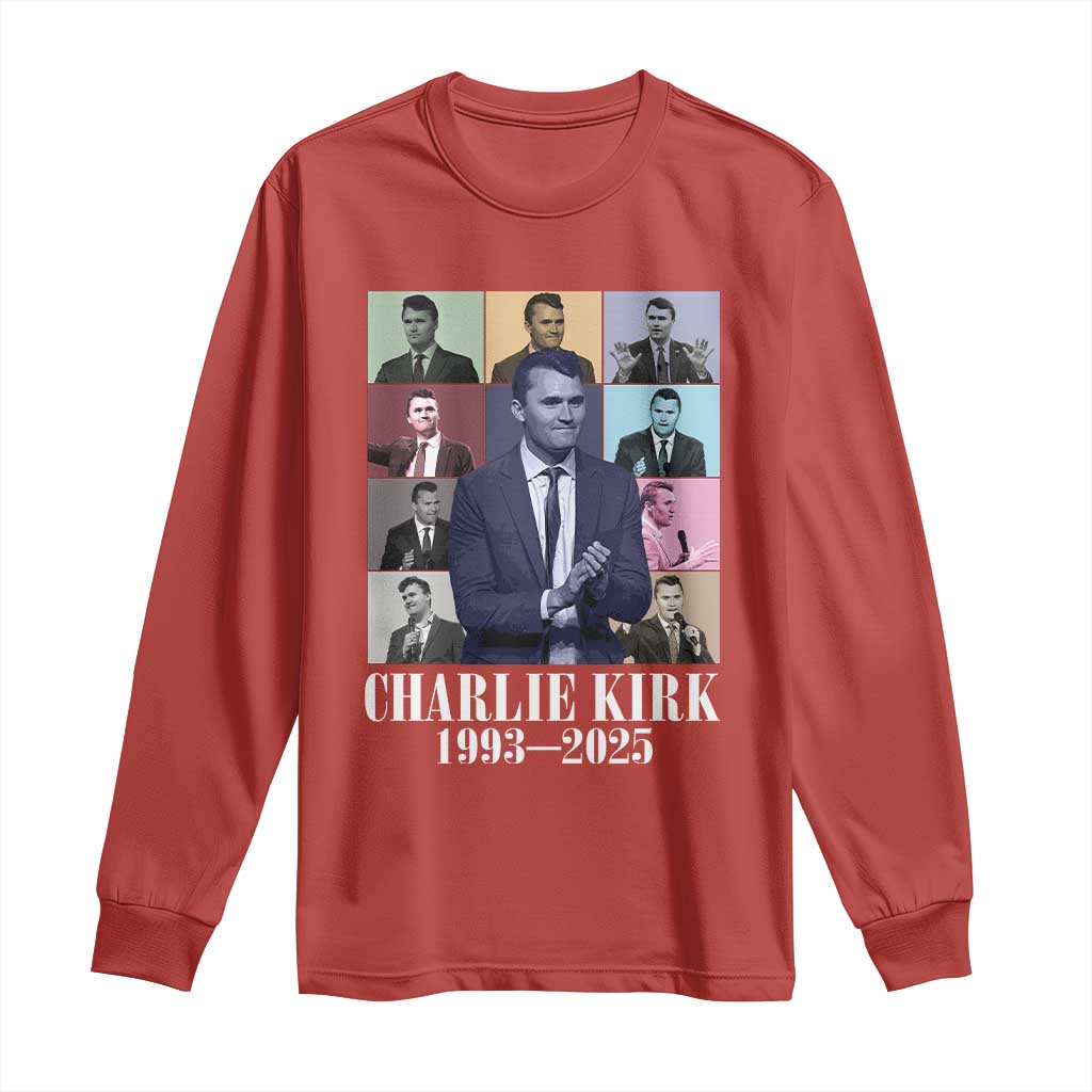 Legacy of Charlie Kirk Long Sleeve Shirt 1993 2025 Memorial Pop Art Tribute Graphic TS02 Red Print Your Wear