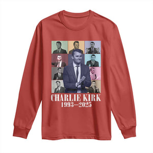 Legacy of Charlie Kirk Long Sleeve Shirt 1993 2025 Memorial Pop Art Tribute Graphic TS02 Red Print Your Wear