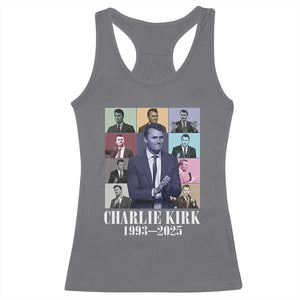 Legacy of Charlie Kirk Racerback Tank Top 1993 2025 Memorial Pop Art Tribute Graphic TS02 Charcoal Print Your Wear