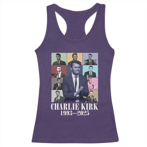 Legacy of Charlie Kirk Racerback Tank Top 1993 2025 Memorial Pop Art Tribute Graphic TS02 Purple Print Your Wear