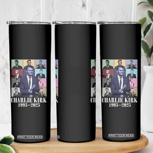 Legacy of Charlie Kirk Skinny Tumbler 1993 2025 Memorial Pop Art Tribute Graphic TS02 Print Your Wear