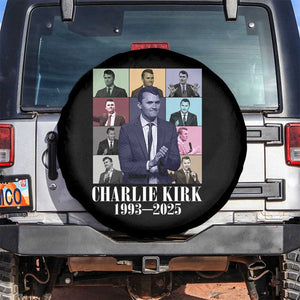 Legacy of Charlie Kirk Spare Tire Cover 1993 2025 Memorial Pop Art Tribute Graphic TS02 No hole Black Print Your Wear