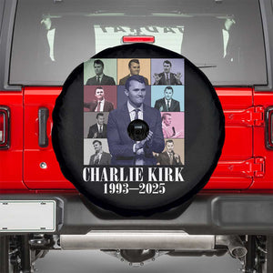 Legacy of Charlie Kirk Spare Tire Cover 1993 2025 Memorial Pop Art Tribute Graphic TS02 Black Print Your Wear