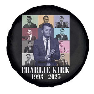 Legacy of Charlie Kirk Spare Tire Cover 1993 2025 Memorial Pop Art Tribute Graphic TS02 Print Your Wear