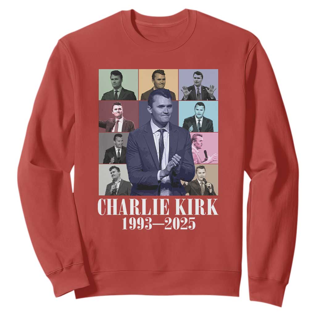 Legacy of Charlie Kirk Sweatshirt 1993 2025 Memorial Pop Art Tribute Graphic TS02 Red Print Your Wear