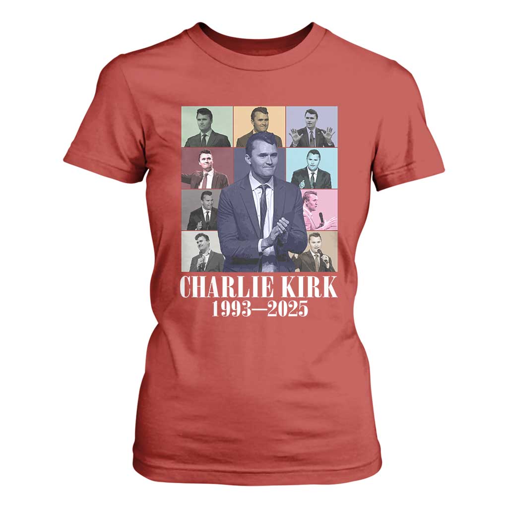 Legacy of Charlie Kirk T Shirt For Women 1993 2025 Memorial Pop Art Tribute Graphic TS02 Red Print Your Wear